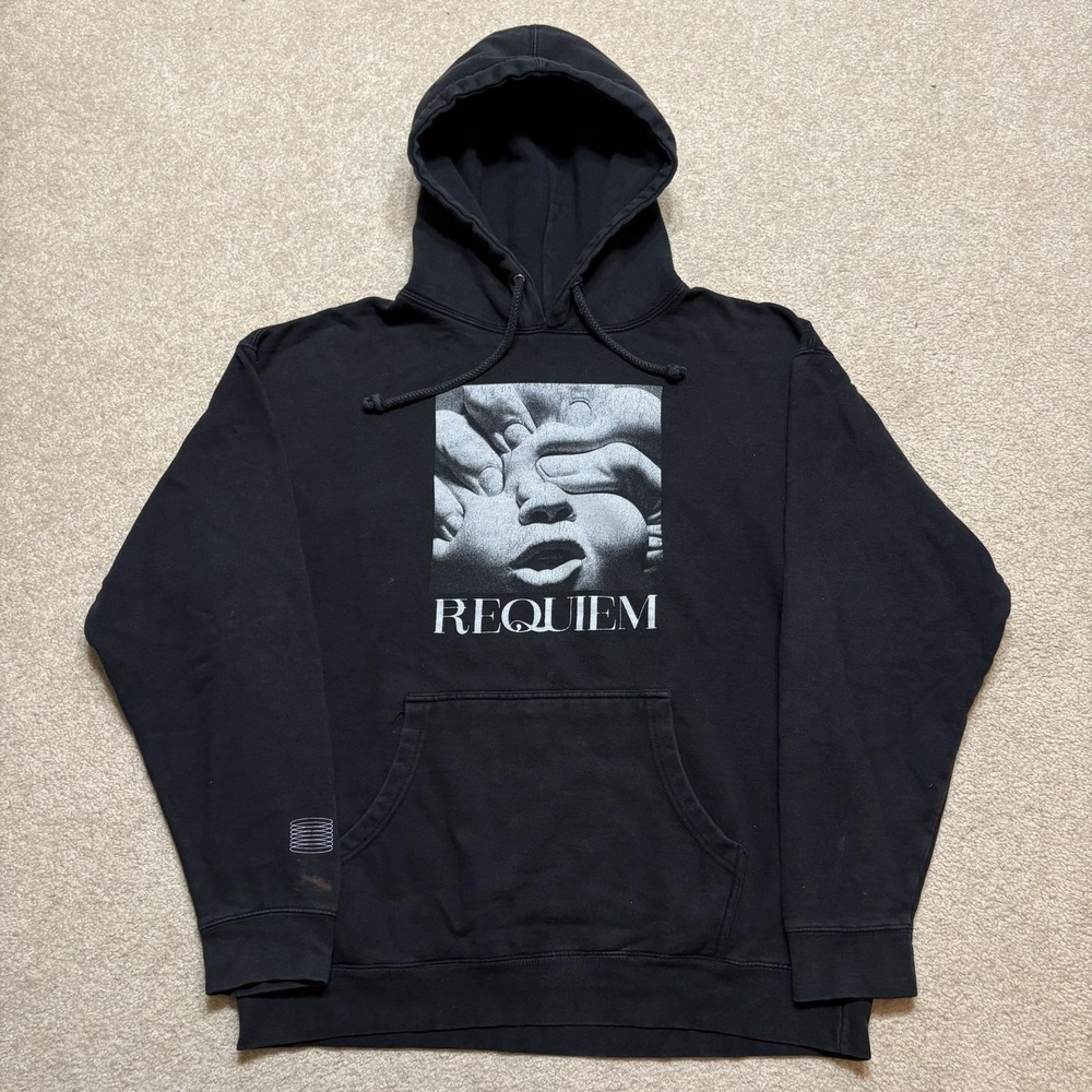 Korn Band Hoodie Sweatshirt Requiem Album Mens Large Black Nu Metal Alt Numetal